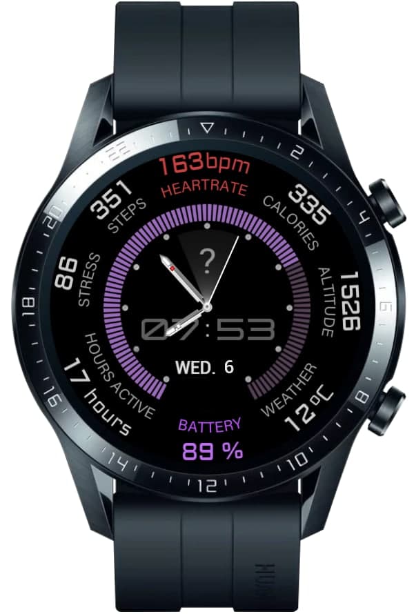Purple Apple watch ported theme