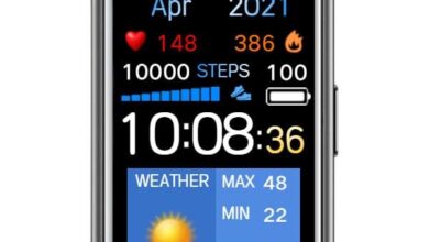 Big weather digital watch face