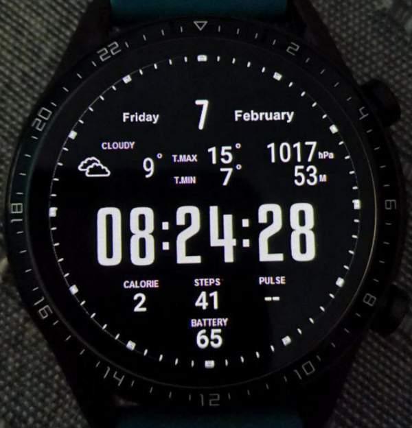 Military digital watch face