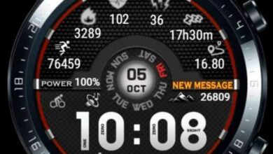 Carbon edition digital watch face