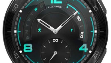 Starry green hybrid watch face