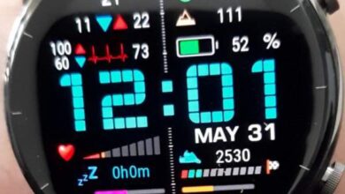 Dot fonts green Watch face