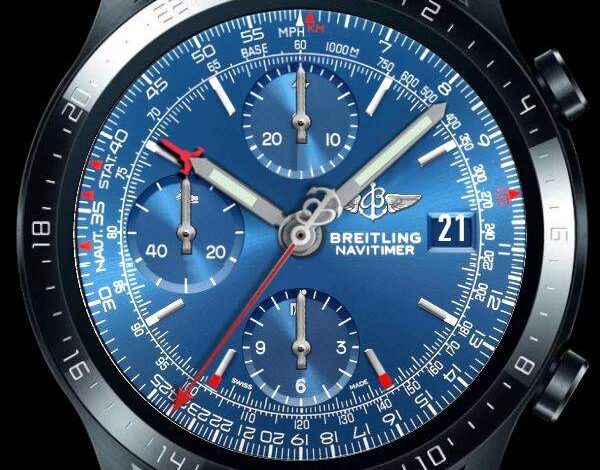 Breitling navitimer realistic watch face