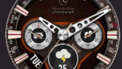 Mercedes Benz hybrid watch face 42mm