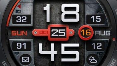 Board digital watch face theme