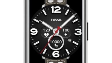 Fossil realistic watch face theme