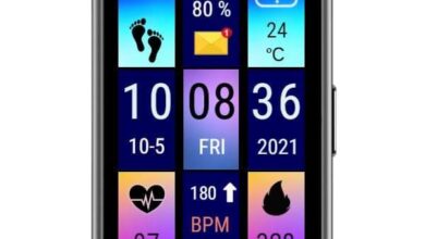 Box style digital watch face