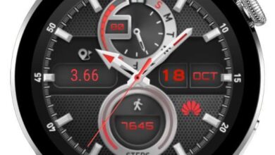 High quality metallic watch face