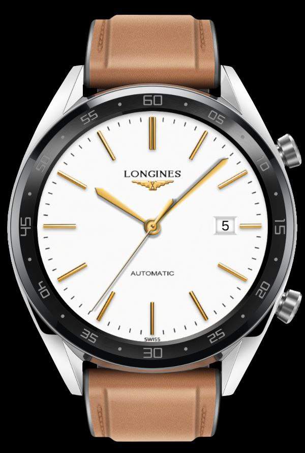 Longines realistic Gold analog watch face theme