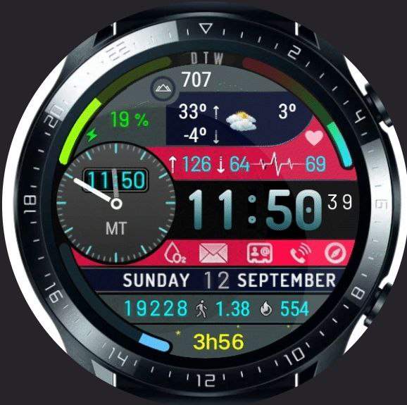 Beautiful hybrid watchface theme full of widgets