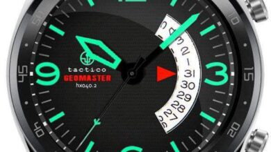 Unique style green hybrid watchface