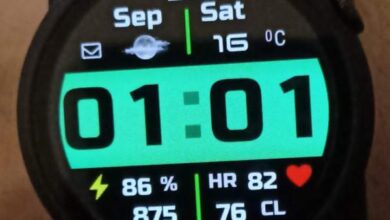 Simple neat and clean digital watchface