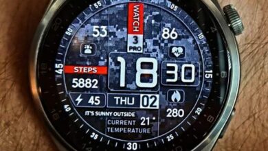 Amazing  Army style digital Watch face theme