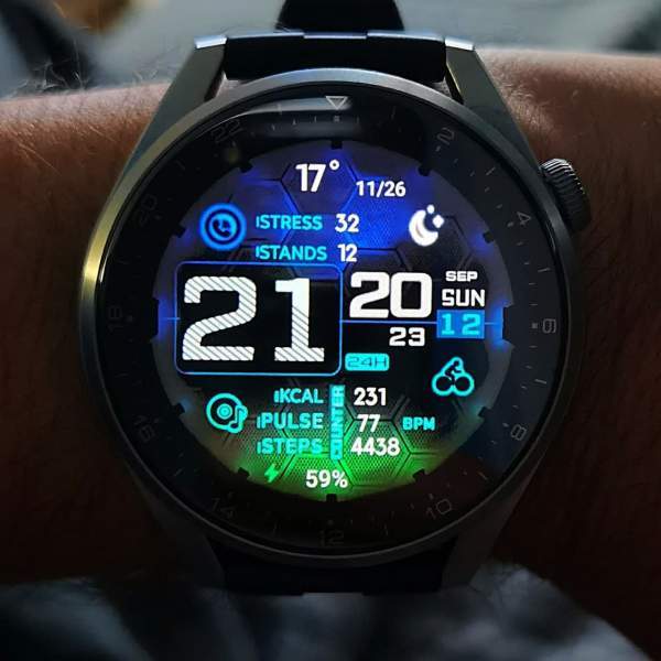 Beautiful ported digital watch face theme