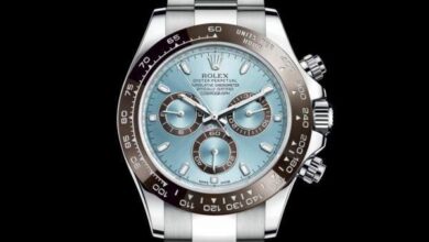 Blue realistic Rolex watch face theme