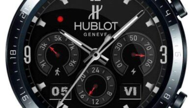 Hublot classic black watch face theme