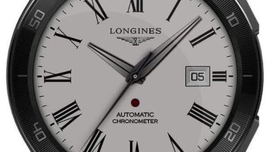 Longines realistic white watch face