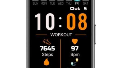Workout special digital watch face