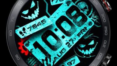 Big fonts Halloween watch face