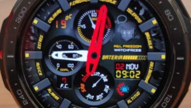 Energetic hybrid watchface theme