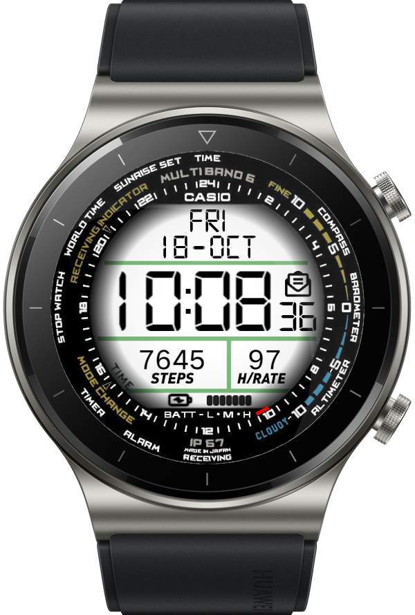 Casio LCD watch face theme