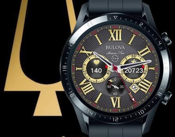 Bulova realistic analog watch face theme