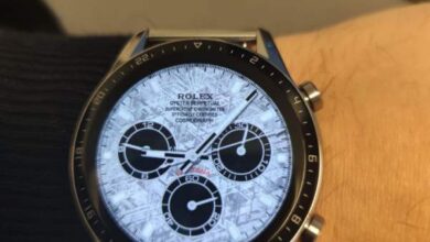 Rolex Daytona meteorite realistic watch face