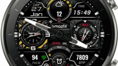 Amazfit ported hybrid watch face theme