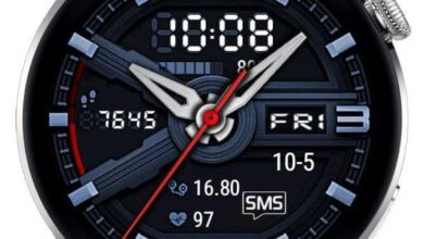 Blue HQ hybrid watchface theme