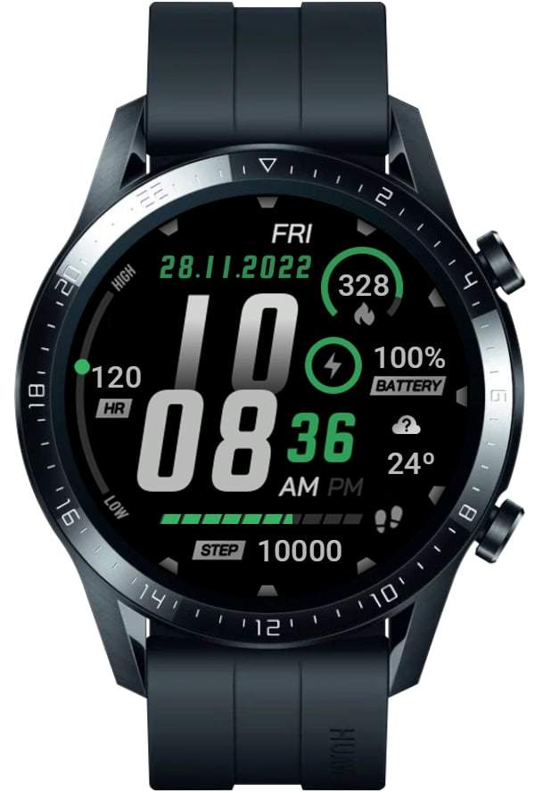 Neat and clean digital watchface theme