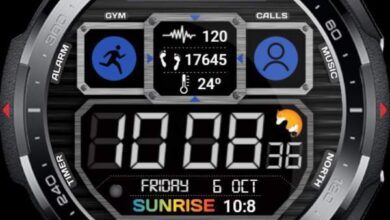 Casio ported digital watch face theme