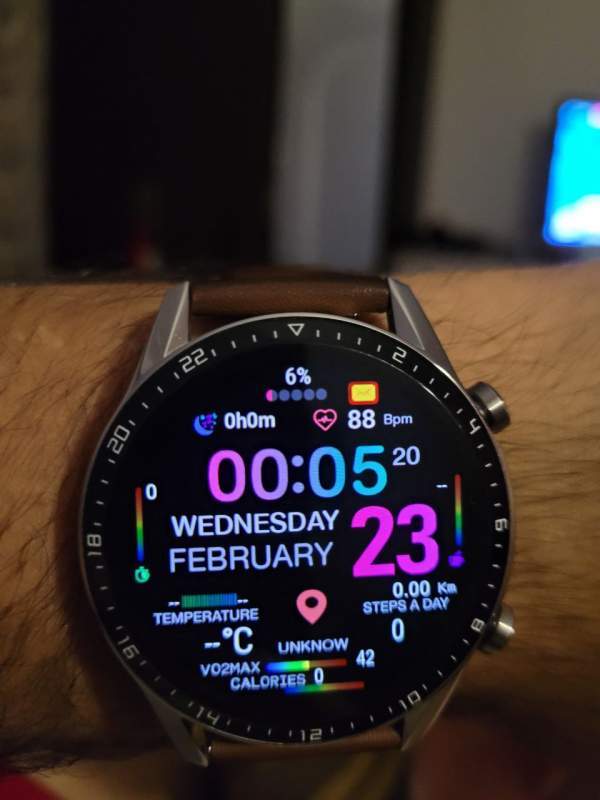 HQ colorful digital watch face theme