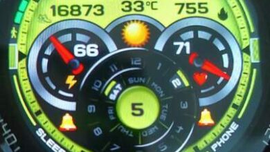 Samsung ported HQ digital watch face theme