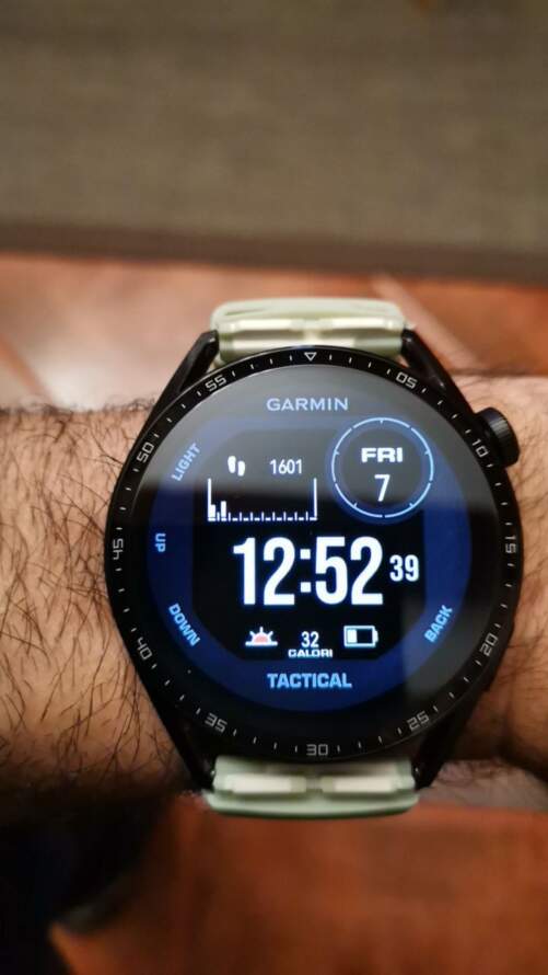 Garmin ported tactical digital watch face theme