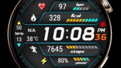 Beautiful HQ digital watch face theme