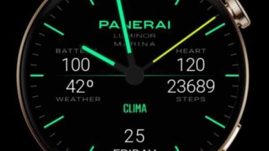 Panerai neon green HQ Hybrid watchface theme