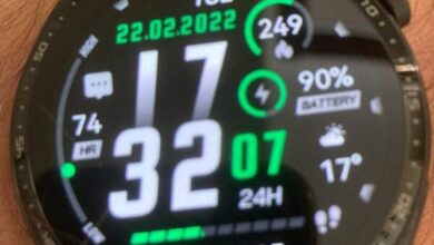 2022 simple digital watch face