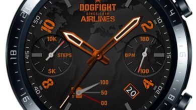 DogFight HQ hybrid watchface theme