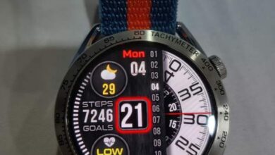 Unique designed movable digital watch face theme