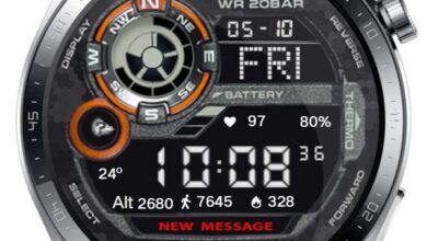 Casio ported HQ realistic watch face theme