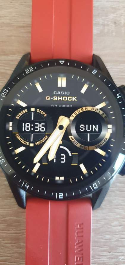 Casio G-Shock Tough solar HQ Hybrid watchface theme