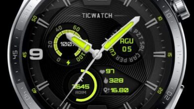Tic Watch ported HQ Green hybrid watch face theme