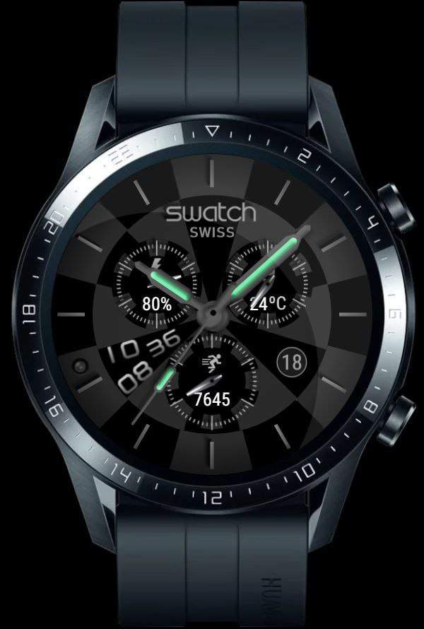 SWATCH hybrid HQ watch face theme