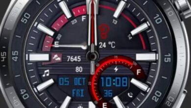 Amazing HQ metallic Hybrid watchface theme