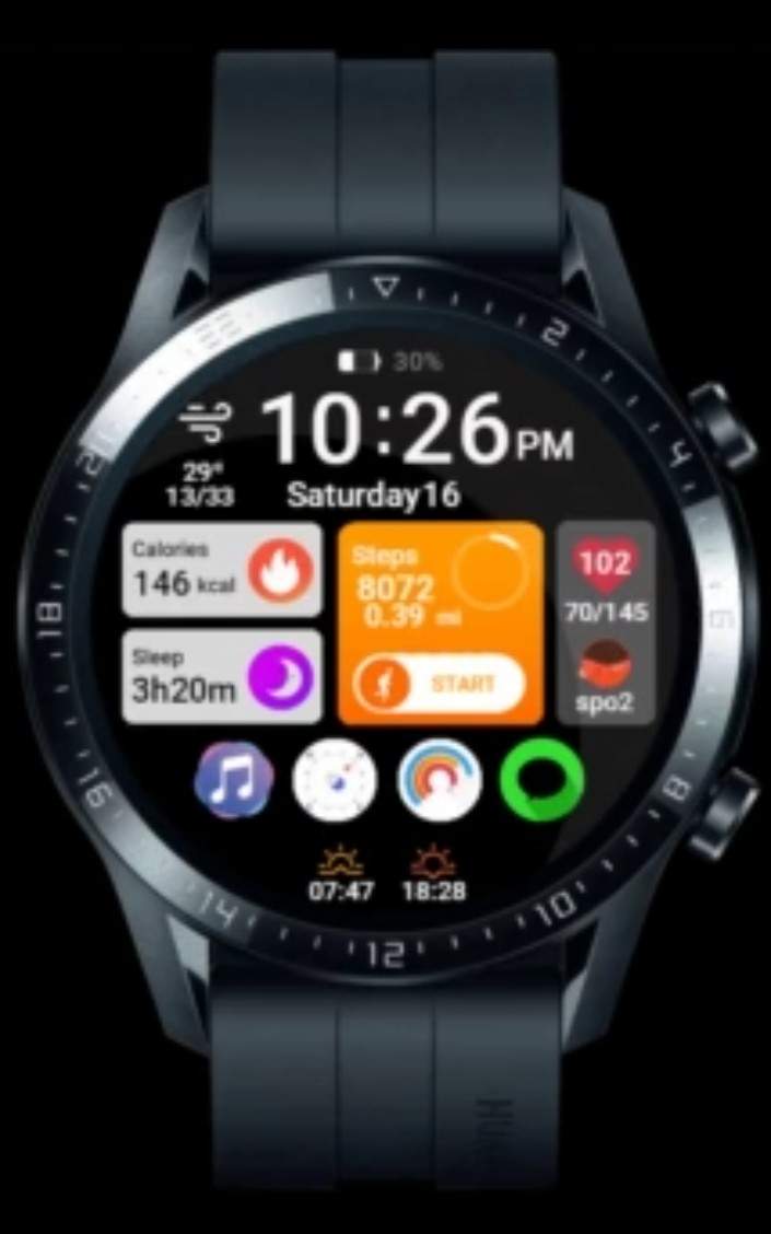 Apple watch 7 like ported watch face theme