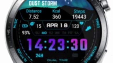 Amazing weather digital watch face theme