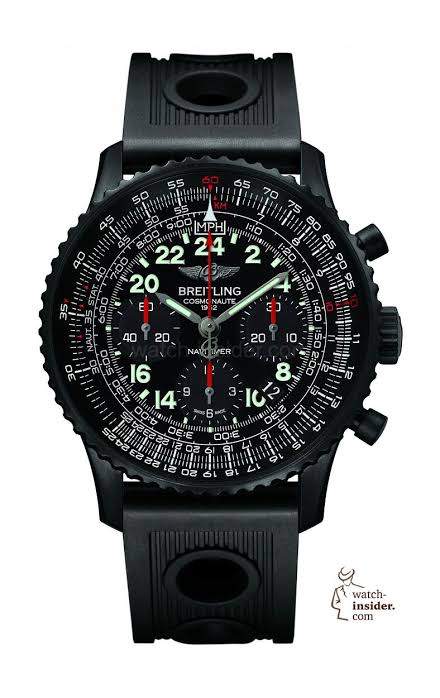 Breitling Navitimer Cosmonaute Black steel realistic watch face theme