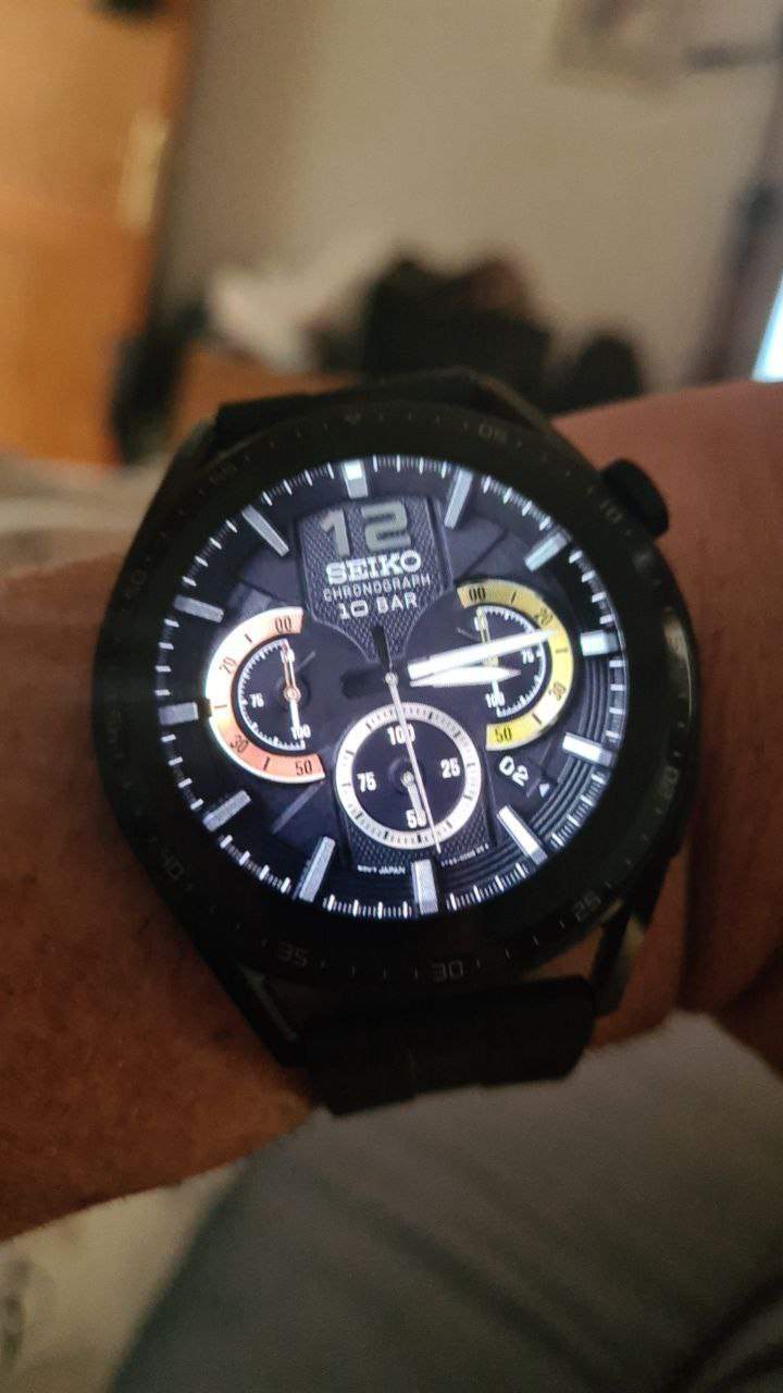 Seiko chronograph high quality realistic watch face theme