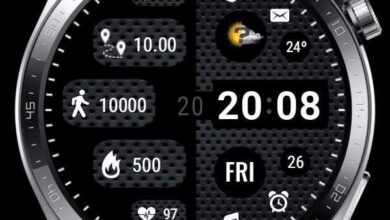 Simple clean digital watch face theme