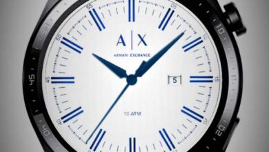 Armani exchange realistic watch face theme